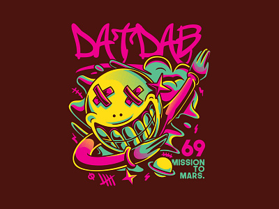 Dat Dab apparel custom design fashion hype illustration project streetart t shirt design urban