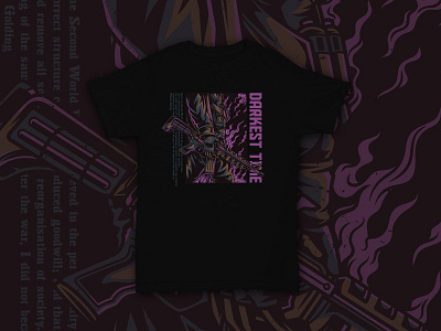 Darkest Time apparel clothing custom design dark graphics illustration merch poster streetart symbol urban vector war