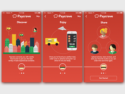 Paycrave On-boarding food truck mobile on boarding