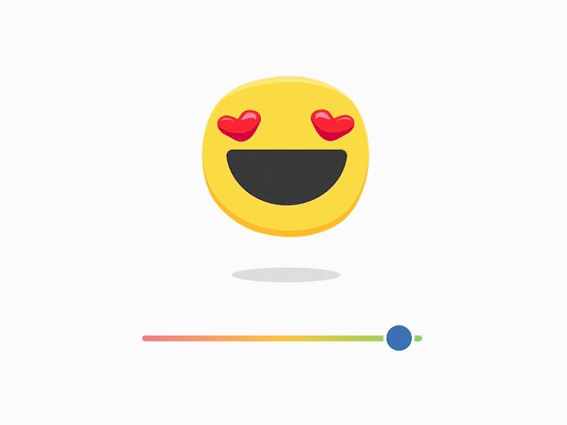 Emotions Slider animation vector