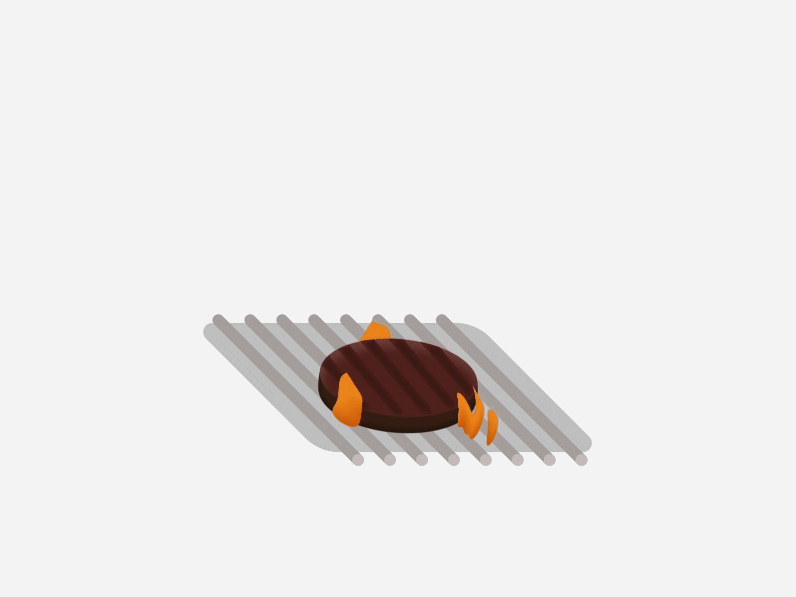 Burger Flip animation vector