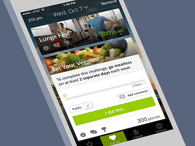Limeade - Fitness & Wellness app fitness interface ios iphone tracker ui ux
