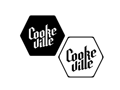 Cookeville Reserve alternate logotype blackletter gothic honeycomb logotype
