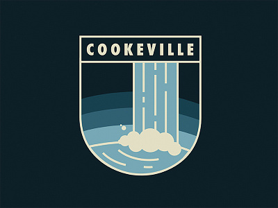 Cookeville Reserve badge idea badge retro tennessee vintage waterfall