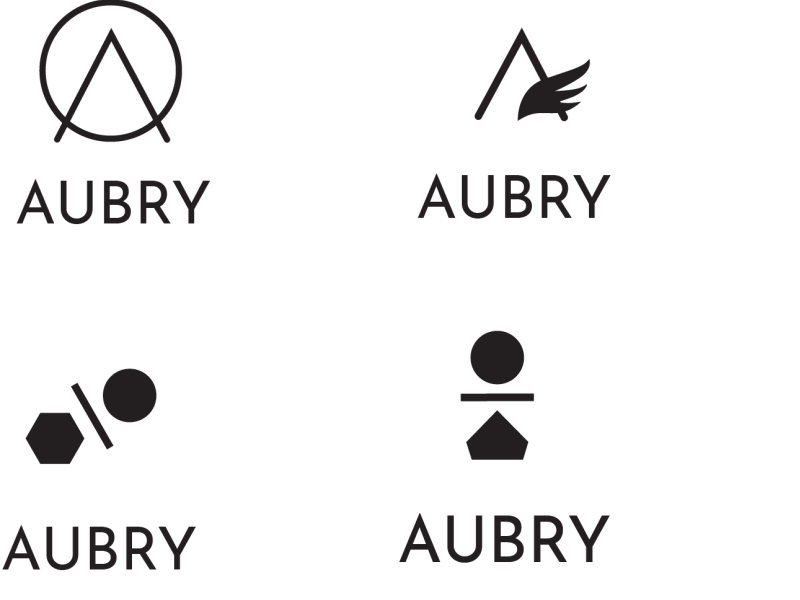 Aubry Logo Explorations By Salina Brown On Dribbble