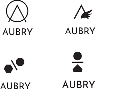 Aubry Logo Explorations branding fashion logo startup