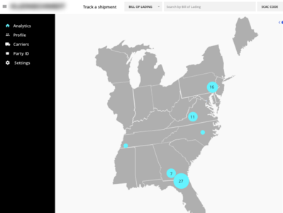 Transportation Logistics Map Visualization data visualization map based visualization