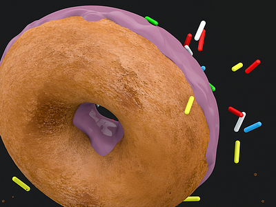 Super Comfortable Doughnut 3d c4d doughtnut render