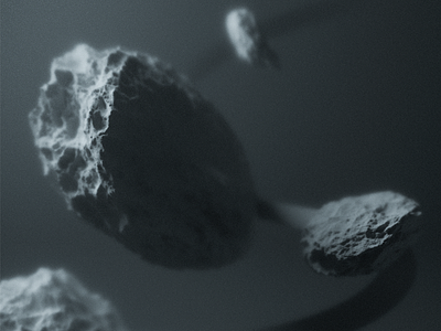 Planetoids [2/3] 3d asteroid c4d cinema4d frosted glass rock