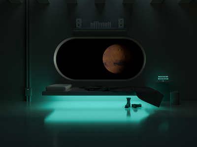Received 3d cinema4d mars science space