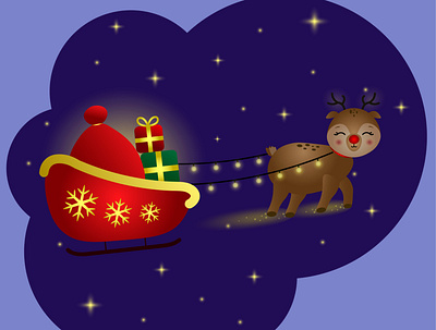 Christmas eve christmas design gift icon illustration