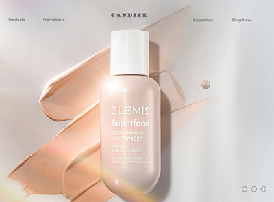 Candice Beauty branding ui web