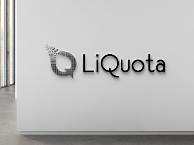 Liquota Q Logo branding graphic design illustration liquota logo logo design q brand logo q logo q text logo q word logo text logo vector