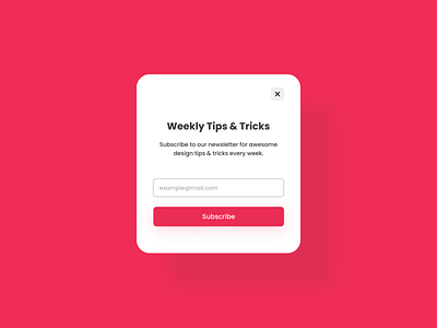 Daily UI | Day #016-Pop-Up/Overlay