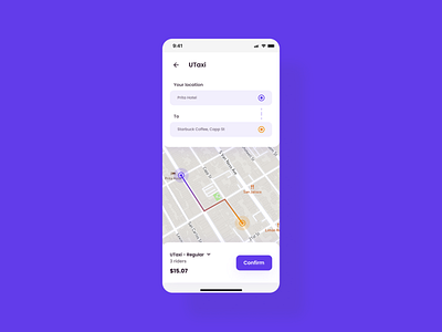 Daily UI | Day #020-Location Tracker 020 android app application car daily ui dailyui driver gocar grab graphic design ios location location tracker mobile rider taxi tracker uber ui