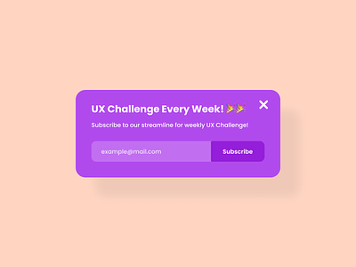 Daily UI | Day #026-Subscribe