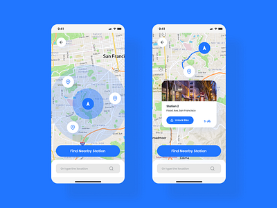 Daily UI | Day #029-Map 029 app application bike daily ui daily ui 029 dailyui dailyui 029 graphic design ios location map mobile mobile app mobile application rent rent app rent application tracker ui