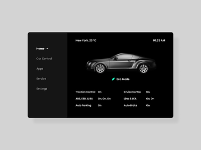 Daily UI | Day #034-Car Interface