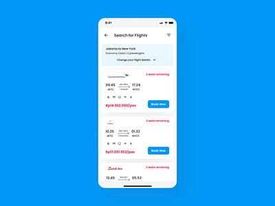 Daily UI | Day #068-Flight Search