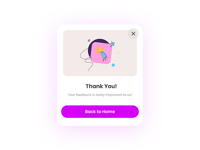 Daily UI | Day #077-Thank You 077 app application copy daily ui daily ui 077 dailyui dailyui 077 design feedback graphic design mobile thank you ui user experience user experience writing user interface ux ux writing uxw