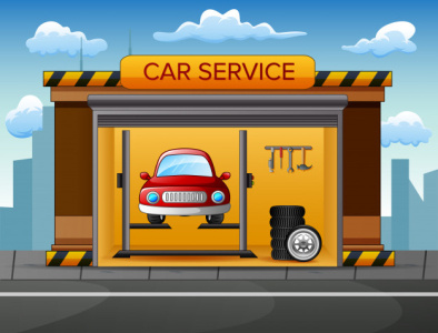 Car SERVICE app branding car design icon illustration logo typography ui ux vector
