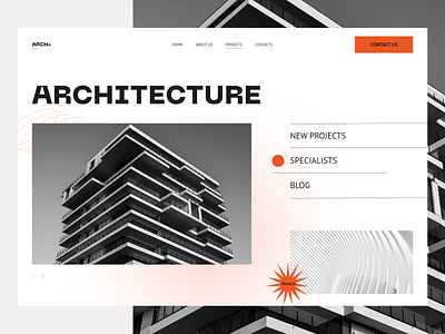 Architect Agency / Architect website design architect architecture brutalism design design website landing page minimalism ui uiux user interface web design website design
