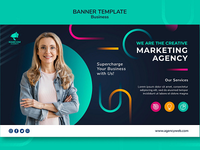 Business-company-banner-template android app design animation app branding design design systems flat graphic design icon illustration interaction design landing page logo minimal typography ui ux vector web website