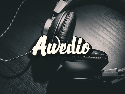 Awedio Hand-Lettering Logo-Type