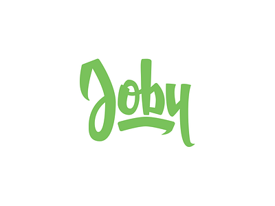Joby Vectored Logo-Type brush pen brush script calligraphy hand lettering lettering logotype microns tombow type wip