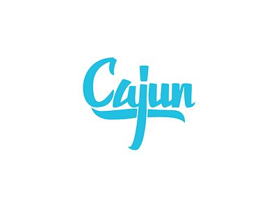 Cajun Hand-Lettered Logo-Type brush pen calligraphy hand lettering lettering logo logo type tombow