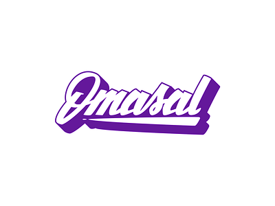 Omasal Hand-Lettered Logo-Type brush pen calligraphy design hand lettering lettering logo type
