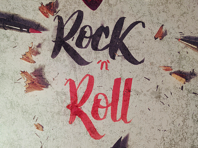 Rock N Roll Lettering