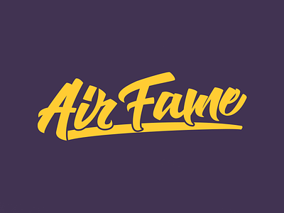 AirFame - Hand-Lettering Logo-Type calligraphy hand lettering lettering logo logo type trending typography