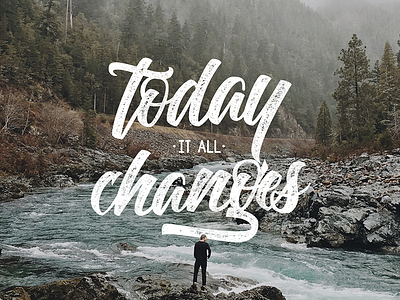 Today it all Changes - Lettering Practise calligraphy hand lettering hand lettering handlettering lettering letters type typography unsplash