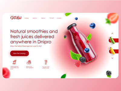 UI concept for juice delivery company ui ui design ux web design