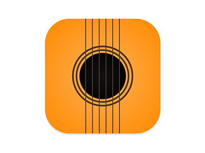 Guitar App Icon android app design graphic design guitar icon ios logo memorable music simple