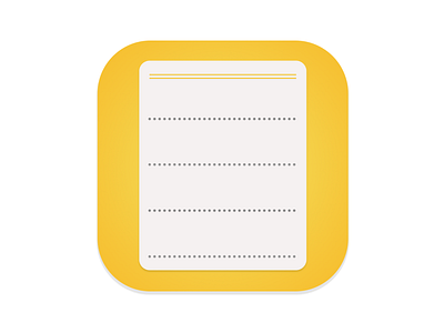Notes App Icon android app design icon illustration ios logo memorable note notes simple ui