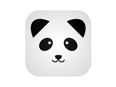 Panda Icon App android app cute design icon illustration ios logo memorable panda simple ui