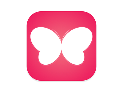 Simple and memorable butterfly app icon android app butterfly design icon ios logo memorable simple