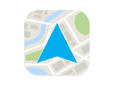 Simple and memorable maps app icon