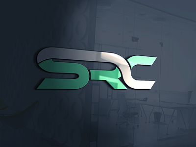 SRC (Glass Mockup) branding concept design glass mockup logo mock-up mockup