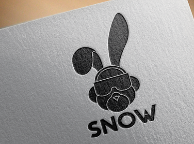 SNOW (Paper Mockup) branding design logo mock up mockup music logo paper mockup snow snow music