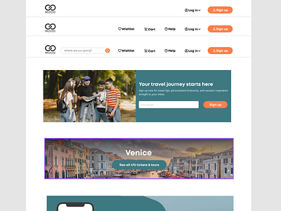 Travel app webdesign components app branding design ui ux