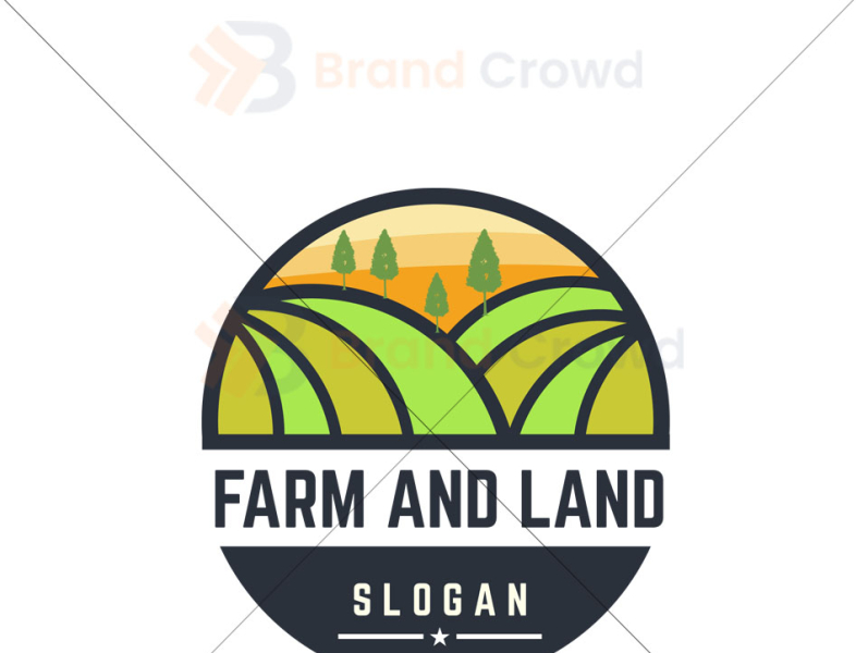 Dribbble - Farm and Land logo 2.jpg by Brand Crowd