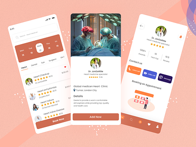 Medical Mobile App 💊 app design doctor app doctor appointment figmadesign heart heartapps ios medical medical care medicen care medicine mobile app mobile app design trendy design ui ui desig uidesign user experience ux video chat