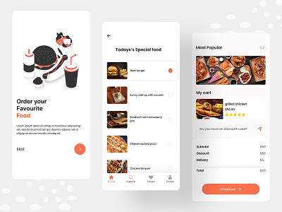 Food Mobile App Design beef beef burger burger clean ui food food delivery apps food ordering app food service food shop htrselim interface mobile mobile app mobile design pizza trendy ui ui design user experience ux