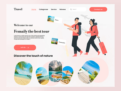 Travel landing page apps family family travel flight booking home page landing landing page mobile app design tour travel travel landing page travel website travelling ui uidesign ux web web design website website design