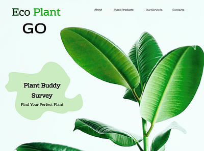 Eco Plant Go Landing Page Design branding design figma graphic design icon illustration landing page logo ui ux vector web design