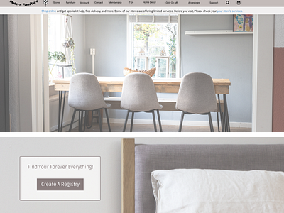 Modern Furniture Landing Page Design