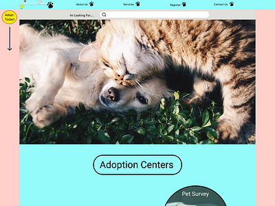 Our Furry Friends Landing Page Website Design